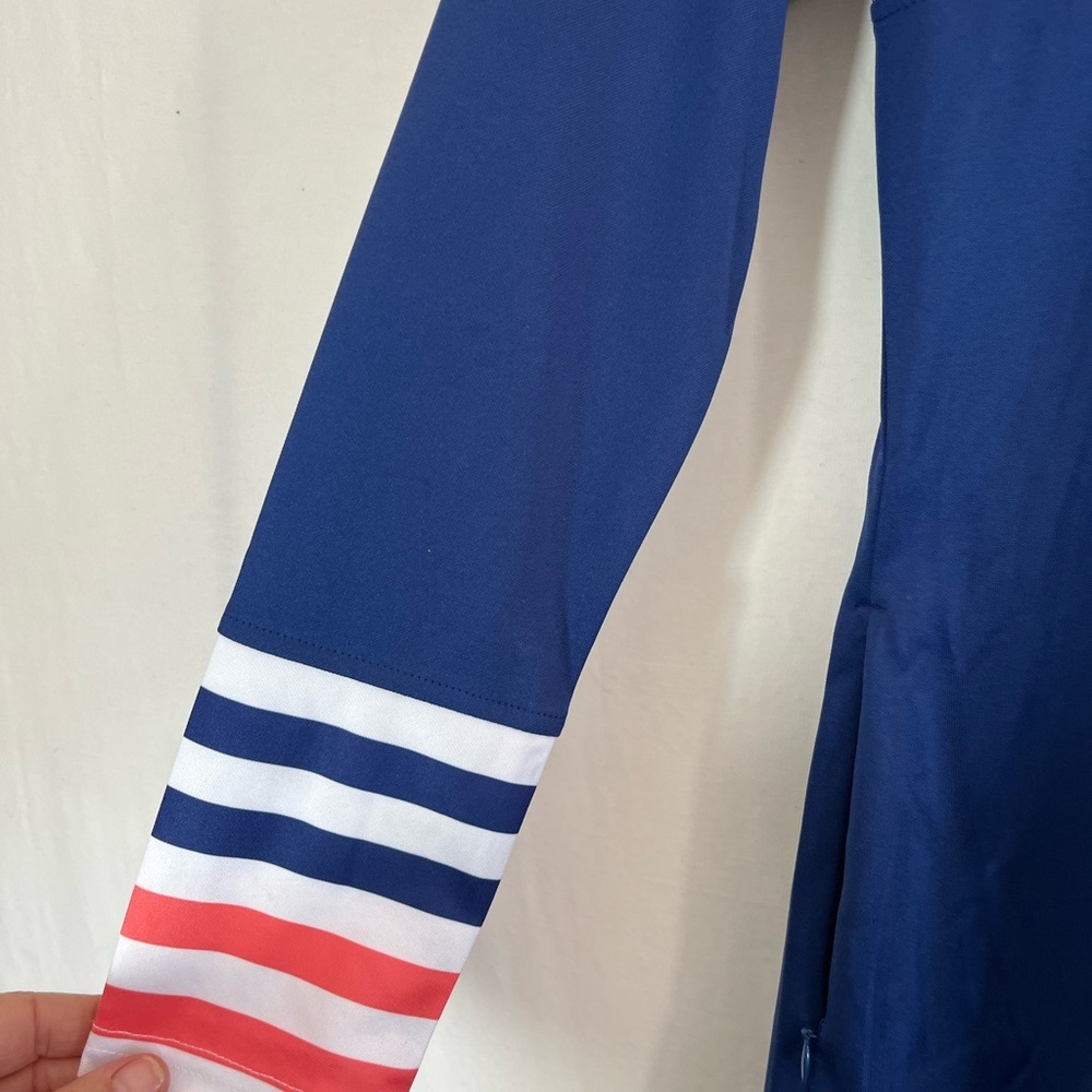 Daily Sports Blue and Pink Striped Mini Dress - Picture 6 of 9